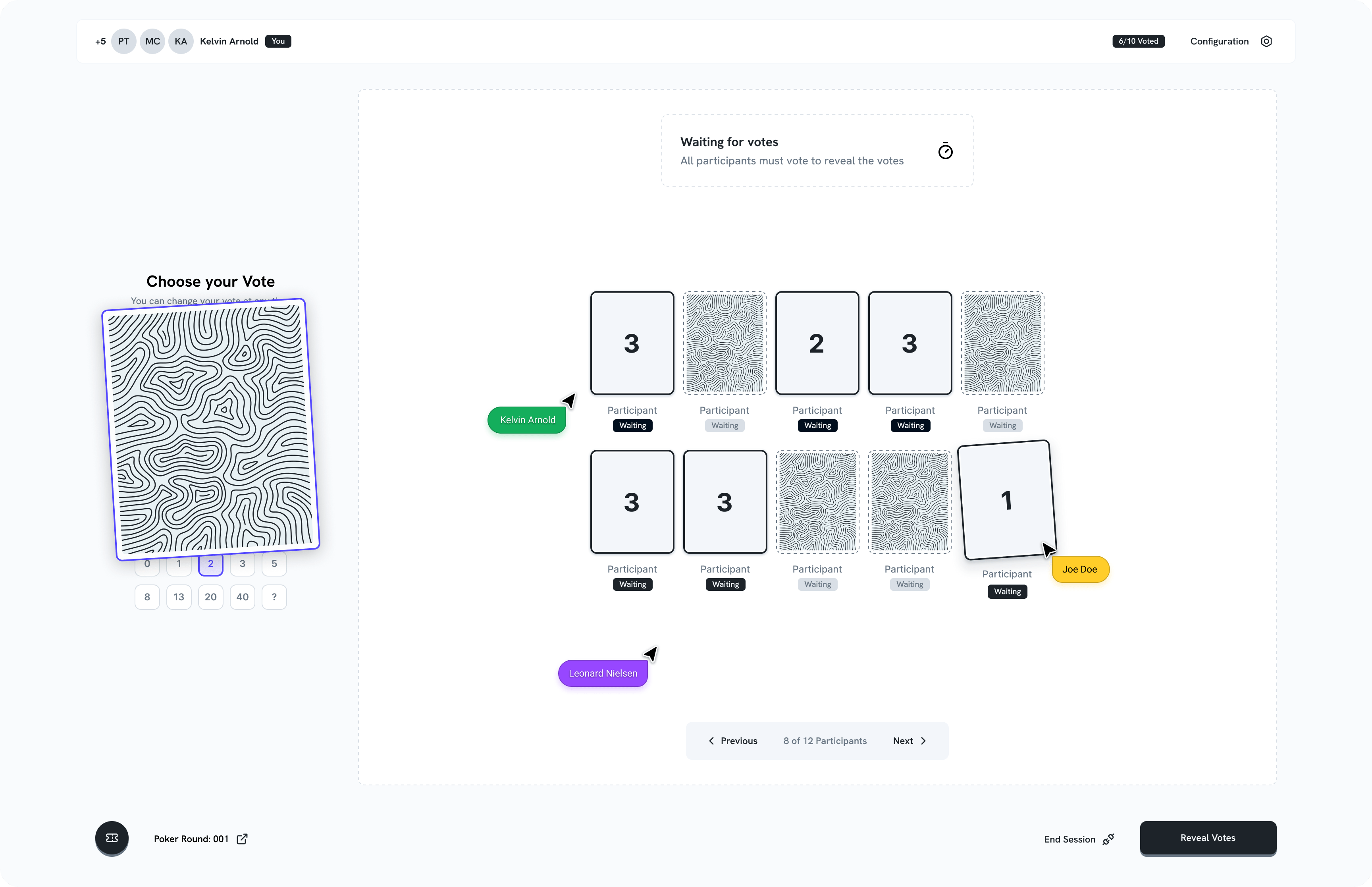 Run free Planning poker, share your rooms with your team, estimate stories, and get instant results.